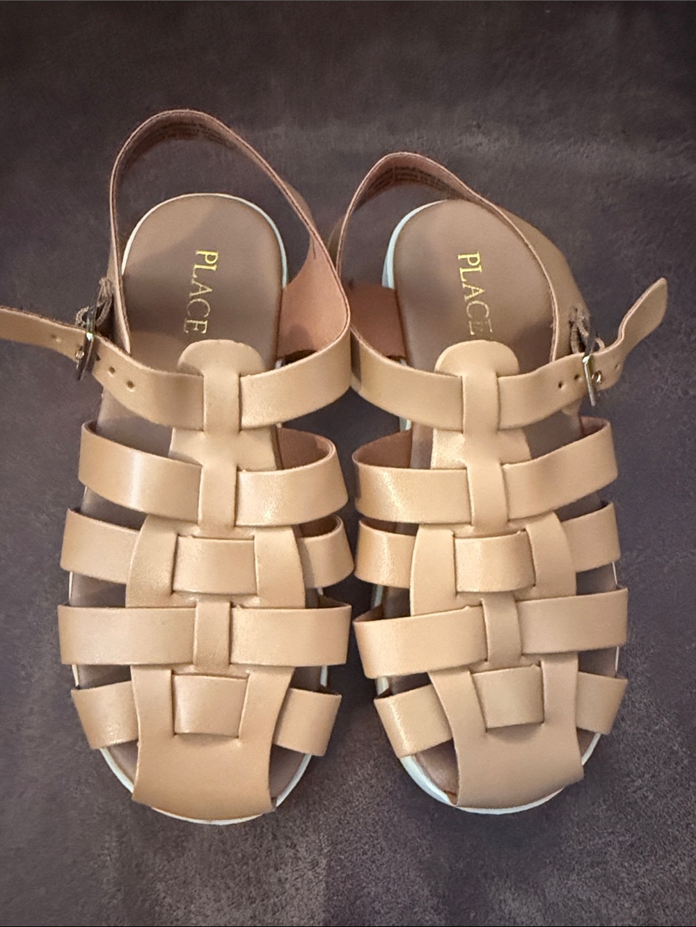 Place Women's Woven Slingback Sandals in Tan